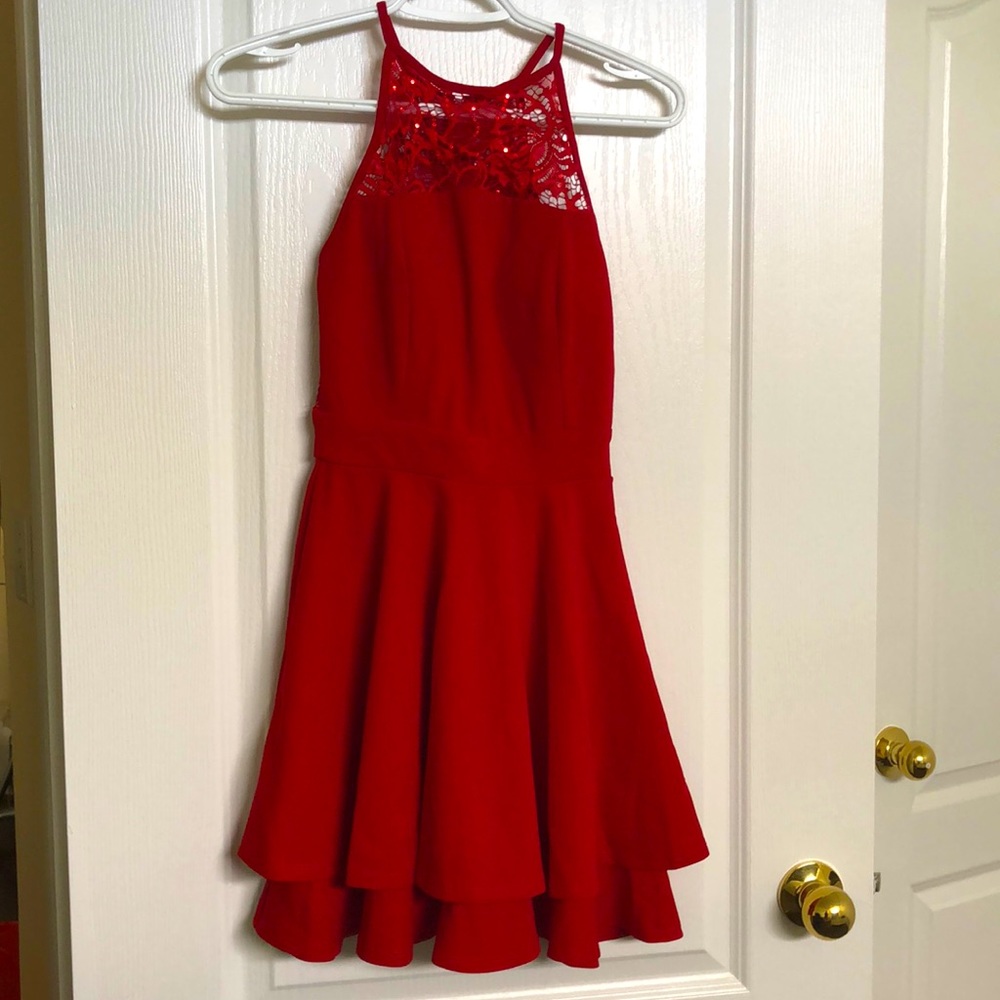 Red mini dress (new)